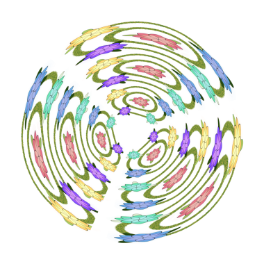 Modern soyut resim. renkli akıcı geometrik resim. Geometrik arkaplan.