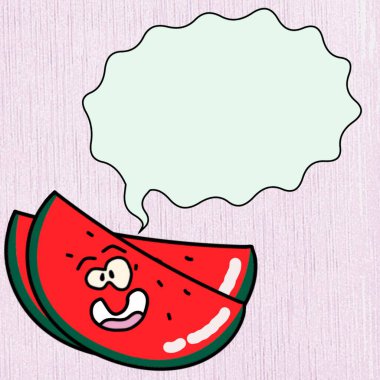 Yeşil arka planda komik çilek