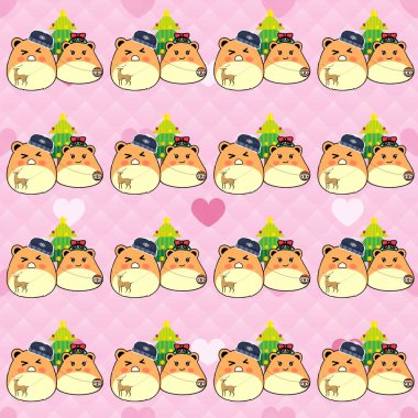 kawaii sevimli Japon suşi çizgi filminin kusursuz desenli arka planı. vektör illüstrasyonu