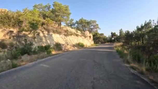 Wycieczka Samochodem Górskich Drogach Serpentynach Turcji Mersin Wysokiej Jakości Materiał — Wideo stockowe