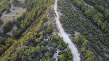 Türkiye 'nin dağ yolları ve yılanları boyunca arabayla yolculuk. Yaz seyahati, yol dönüşleri, günbatımı. Yüksek kaliteli görüntüler