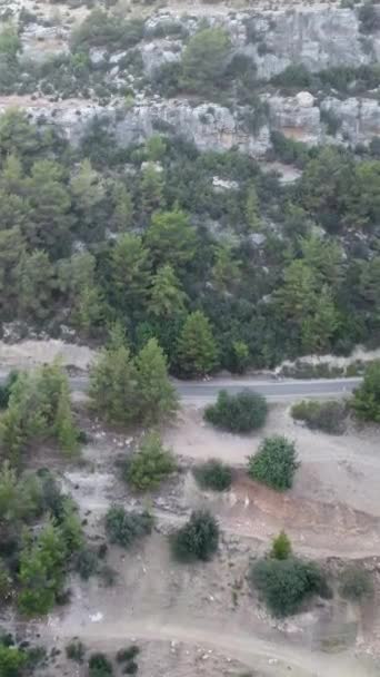 Wycieczka Samochodem Górskich Drogach Serpentynach Turcji Letnie Podróże Zakręty Błękitne — Wideo stockowe