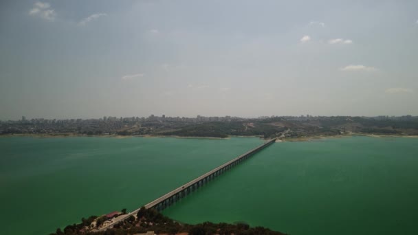 Ponte Lago Catalano Auto Passaggio Adana Turchia Filmati Alta Qualità — Video Stock