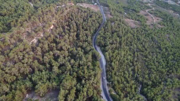Дорожня Поїздка Машині Гірських Дорогах Серпантинах Туреччини Літні Поїздки Дорожні — стокове відео