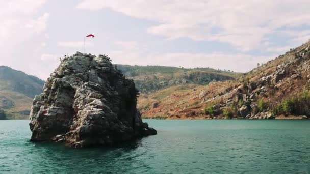 Lago Oymapinar Turchia Green Canyon Nella Regione Manavgat Turchia Serbatoio — Video Stock