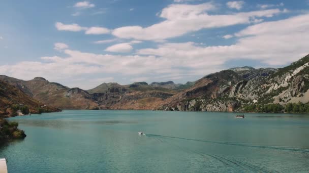 Oymapinar Gölü Türkiye Manavgat Bölgesindeki Yeşil Kanyon Türkiye Oymapinar Barajının — Stok video