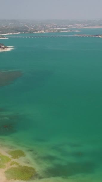 Drone Flying Coastline Mediterranean Turkey Summer Noon High Quality Footage — Stock Video