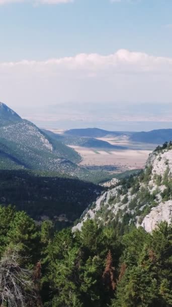 Video Drones Escénicos Montañas Rocosas Turquía Imágenes Alta Calidad — Vídeos de Stock