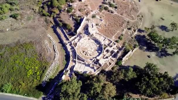 Sebaste Antik Kenti Kota Kuno Agora Sebaste Antik Kenti Dramatis — Stok Video