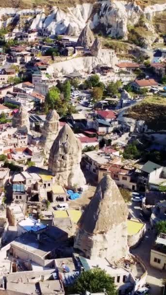 Drone Cappadocia Valle Turchia Goreme Filmati Alta Qualità — Video Stock
