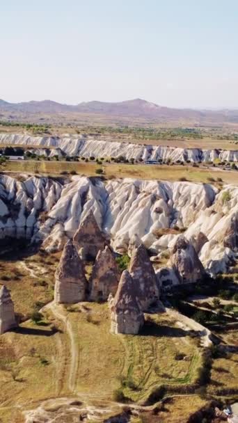 Drone Capadocia Valley Turquía Goreme Imágenes Alta Calidad — Vídeo de stock