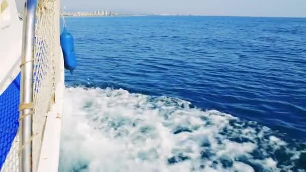 Парусная Часть Лодки Высококачественные Кадры — стоковое видео