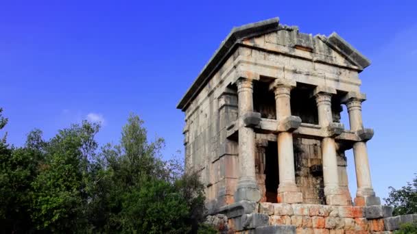 Mausoleum Mezgitkale Reruntuhan Romawi Mersin Menggemakan Zaman Kuno Reruntuhan Ini — Stok Video