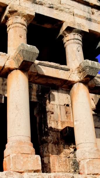 Mersin Mezgitkale Mozolesi Roma Döneminden Kalma Bir Kültür Mirası Üçüncü — Stok video