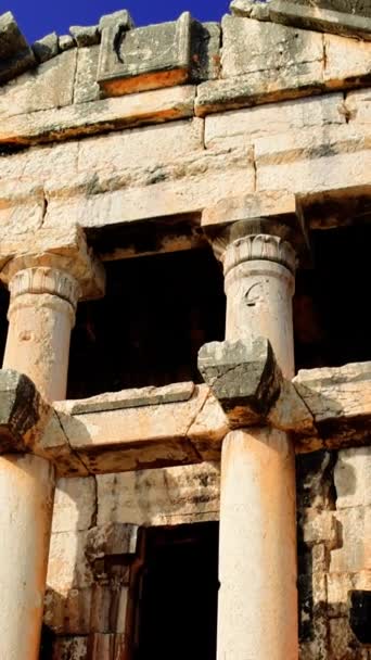 Explora Mausoleo Mezgitkale Mersin Turquía Una Maravilla Época Romana Mausoleo — Vídeos de Stock