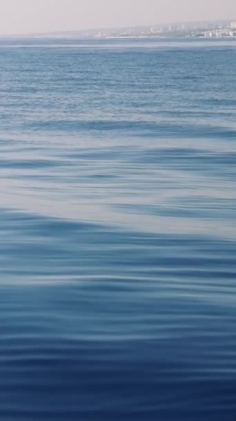 Tengeri Óceáni Naplemente Nyugodt Természeti Hátteret Teremt Gyengéd Hullámok Mozgás — Stock videók
