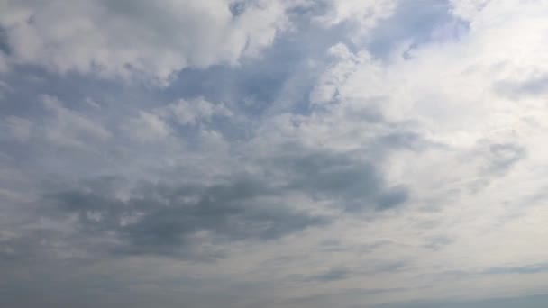 Lenteur Mouvement Laps Temps Horizon Dynamique Ciel Couchant Avec Des — Video