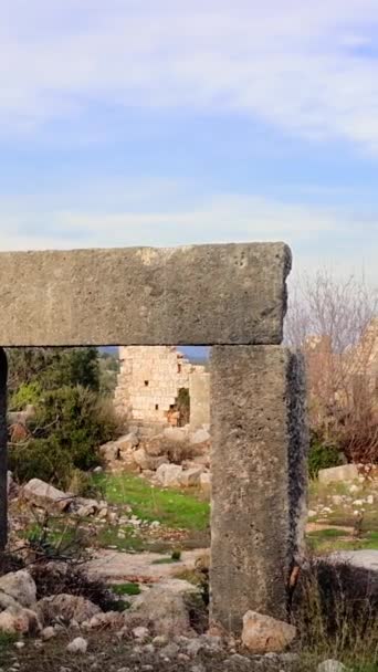 Odkryj Warte Podróży Ruiny Okuzlus Hellenistycznych Bizantyjskie Główna Atrakcja Dla — Wideo stockowe