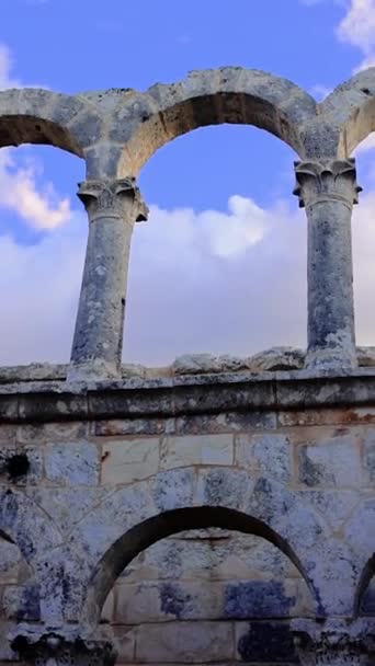 Cambazli Church Video Fängt Antike Ruinen Jahrhundert Wunder Anatolien Mersin — Stockvideo