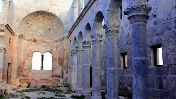 Cambazli Church Video Gamla Ruin Kristendomen Århundradet Anatolien Bevarad Gammal — Stockvideo