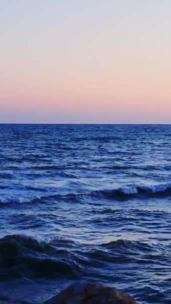Capturando Céu Paisagem Marinha Pôr Sol Nível Mar Esta Filmagem — Vídeo de Stock