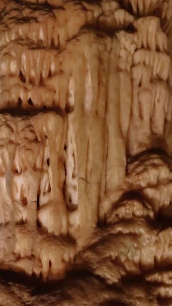 Sergilenen Yeraltı Mağara Canlılarını Mineral Jeolojisini Araştırın Dikitli Eşsiz Bir — Stok video