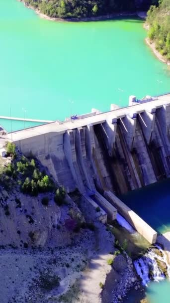 Ambiente Sostenible Presa Lago Vista Drones Del Valle Ambiente Sostenible — Vídeo de stock