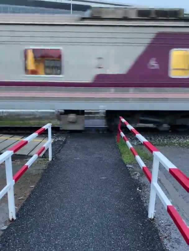 Vlak Projíždí Kolem — Stock video