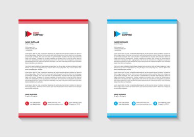 Çeşitli renklerde iş antetli şablonlar, projeniz için yaratıcı modern antetli şablonlar.