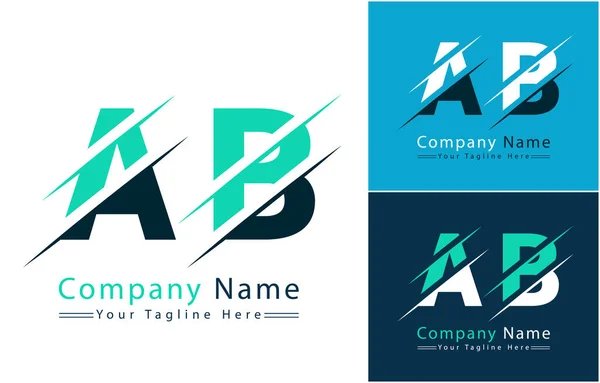 stock vector AB Letter Logo Vector Design Concept Elements