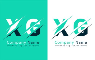 XG Letter Logo Design Template. Vector Logo Illustration