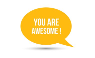 Sen muhteşem bir konuşma balonu temsilcisisin. Seninle iletişim konuşma baloncuğu. Harika bir metinsin.