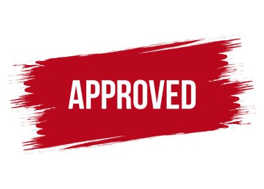 Fırça biçimi onaylı sancak vektör tasarımı illüstrasyonu