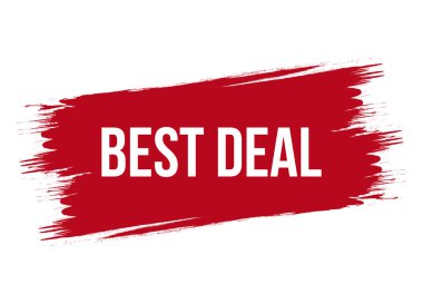 Fırça biçimi en iyi anlaşma kırmızı vektör illüstrasyonuName