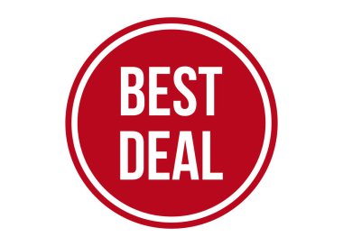 en iyi anlaşma kırmızı bayrak tasarım vektör çizimi