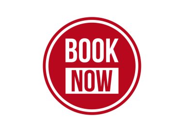 Şimdi kırmızı vektör resimleme kitabı beyaz arkaplanda izole edildi