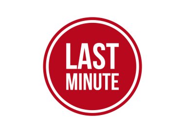 son dakika kırmızı bayrak tasarım vektör illüstrasyonu