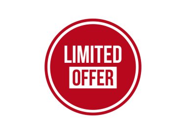 Beyaz arkaplanda sınırlı sayıda kırmızı vektör gösterimi izole edildi