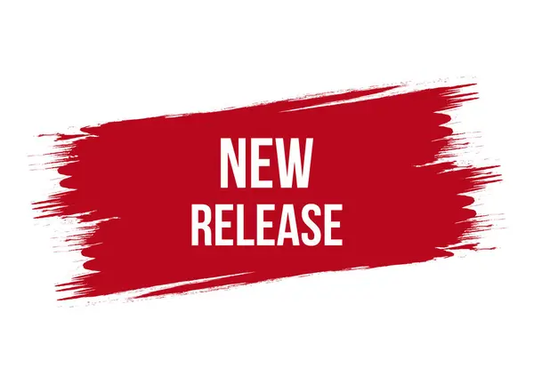 Fırça biçimi yeni sürüm kırmızı vektör illüstrasyonuName