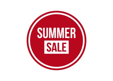 yaz indirimi kırmızı bayrak tasarım vektör illüstrasyonu