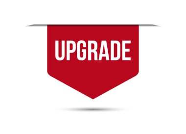 Kırmızı bayrak tasarım vektör illüstrasyonunu yükselt