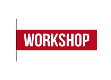 Atölye kırmızı vektör illüstrasyonuName