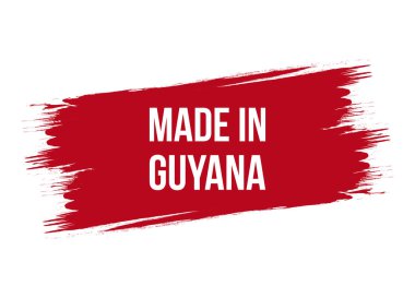 Guyana sancak vektör tasarım illüstrasyonunda fırça biçimi
