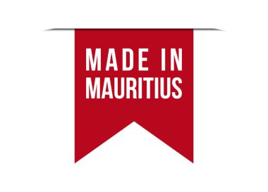 Mauritius kırmızı sancak tasarım vektör çizimi