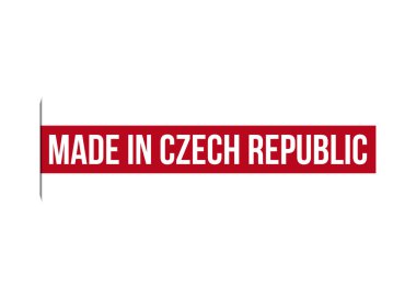 Çek Cumhuriyeti kırmızı bayrak tasarım vektör illüstrasyonunda yapıldı