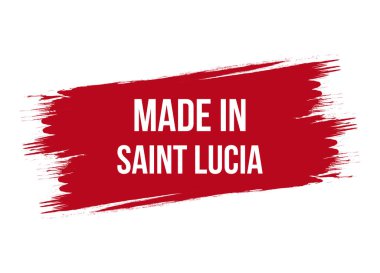 Beyaz arkaplanda izole edilmiş kırmızı vektör illüstrasyonunda yapılan fırça biçimi