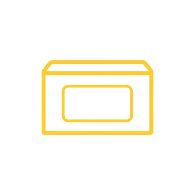 Kutu simgesi seti. Beyaz arkaplanda renkli kutu vektör simgelerinin toplanması. Düz simge