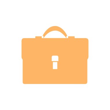 Evrak çantası simgesi. Beyaz arkaplanda evrak çantası vektör simgeleri. Düz simge