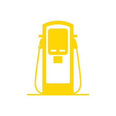 İstasyon simgesi yükleniyor. Beyaz arkaplanda düz simge. Vektör illüstrasyonu