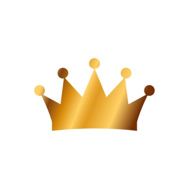 Taç gradyan simgesi. Beyaz arkaplanda Gradyan simgesi. Vektör illüstrasyonu